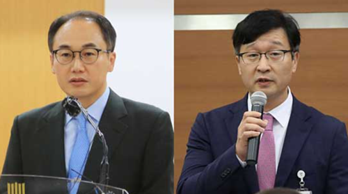 대검찰청 차장검사에 이원석 제주지검장(왼쪽), 서울중앙지검장은 송경호 수원고검 검사가 임명됐다. / 연합뉴스TV