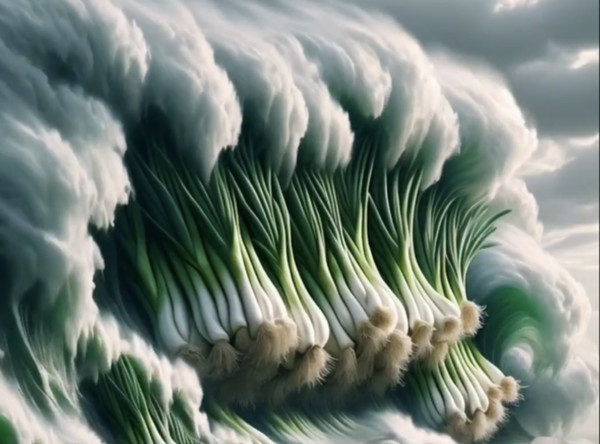 대파 그림. 조국 페이스북 캡처