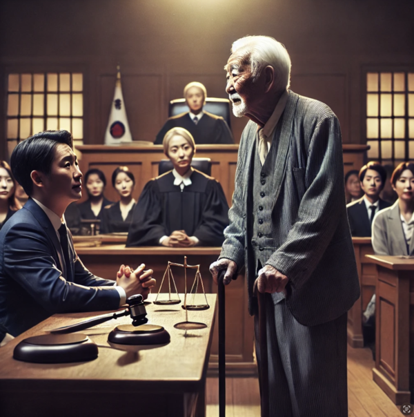 노변호사. 이 글을 읽은 인공지능(AI)이 그린 삽화.