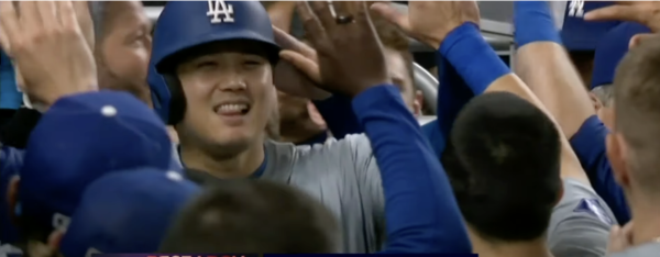 51-51 달성 후 오타니. ESPN 캡처