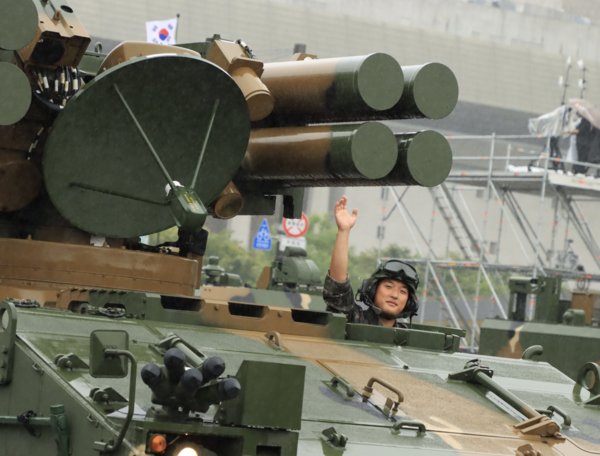 2023년 국군의날 시가 행진 모습