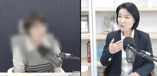이진숙 전 위원장의 유튜브 출연 당시. SBS 뉴스 캡처