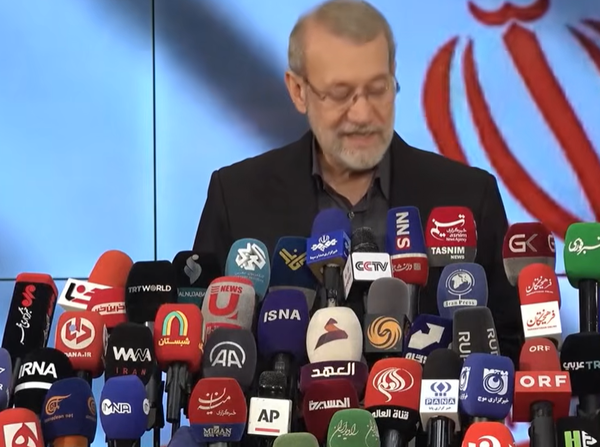 알리 라리자니, 연합뉴스TV 화면 캡처