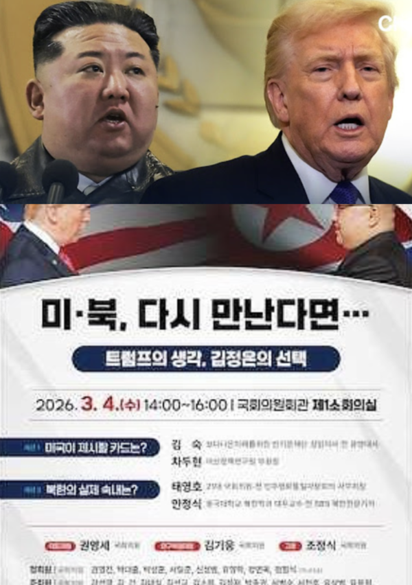 채널A 뉴스(위) 캡처, '미북, 다시 만난다면' 포스터(아래)